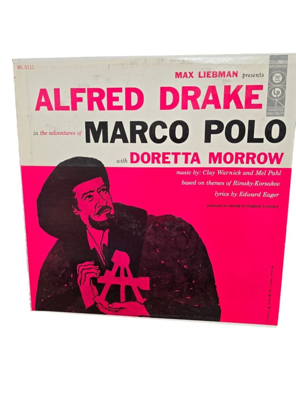 The Adventures Of Marco Polo Vinyl Record Alfred Drake Columbia ML 5111